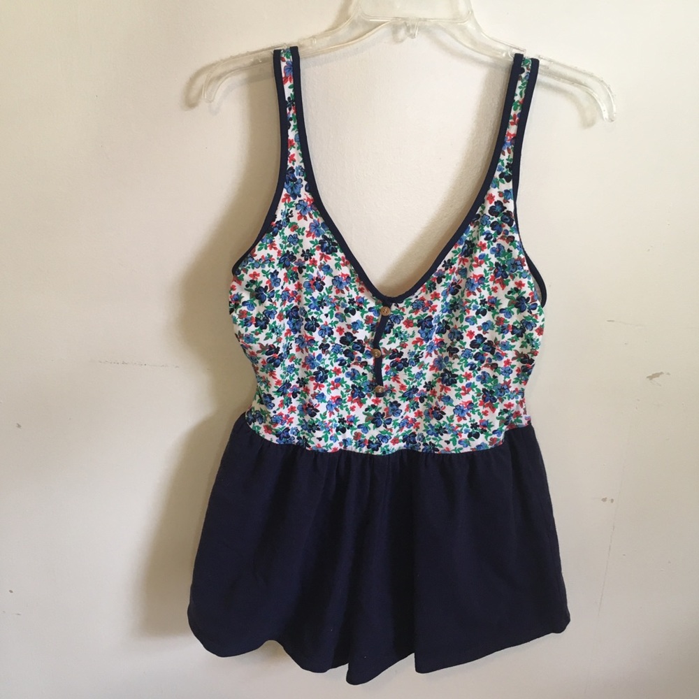 💐 Vintage 90’s Bathing Suit Swimsuit Playsuit Romper One Piece